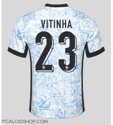 Portogallo Vitinha #23 Seconda Maglia Europei 2024 Manica Corta